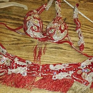 Turkish Style Belly Dance Belt and Bra